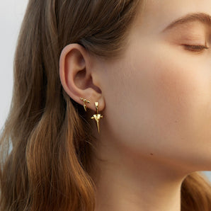 Ania Haie Gold Point Huggie Hoop Earrings