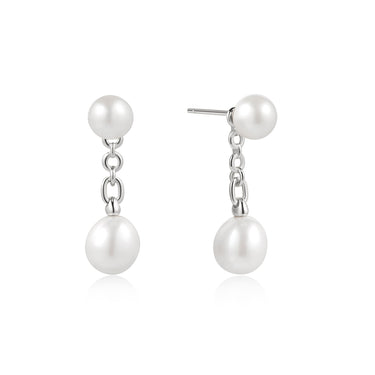 Ania Haie Silver Freshwater Pearl Stud Ear Jackets