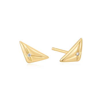 Ania Haie Gold Triangle Kiss Studs