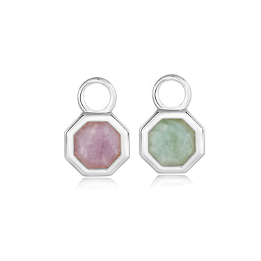 Ania Haie Silver Octagon Gemstone Earring Charm