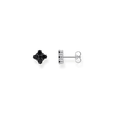 THOMAS SABO Blackened small ear studs with black zirconia