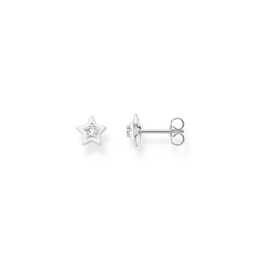 THOMAS SABO Star Ear Studs with White Stones