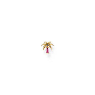 THOMAS SABO Single ear stud palm tree with colourful stones