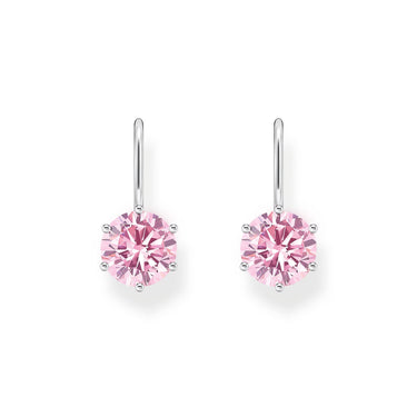 THOMAS SABO Earrings with pink zirconia