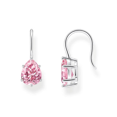 THOMAS SABO Earrings with pink drop-shaped zirconia