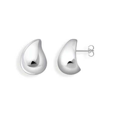 THOMAS SABO Organic drop-shaped ear studs silver