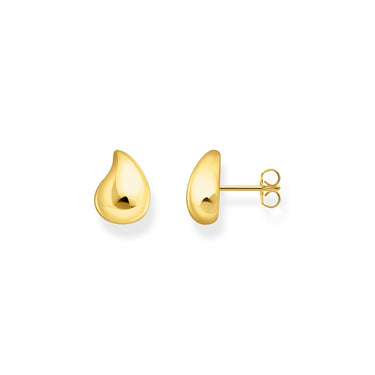 THOMAS SABO Ear studs organic shape gold