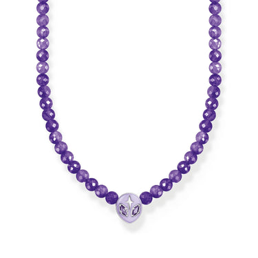 THOMAS SABO Alien Necklace with Imitation Amethyst Beads