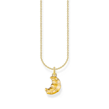 THOMAS SABO Necklace with croissant pendant - gold