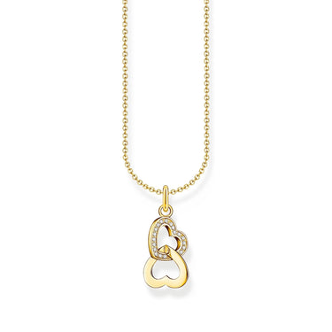 THOMAS SABO Necklace with intertwined hearts pendant - gold