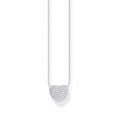 THOMAS SABO Necklace with heart pendant and white zirconia