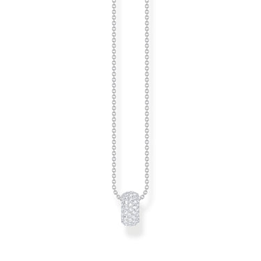 THOMAS SABO Necklace with ring pendant and white zirconia