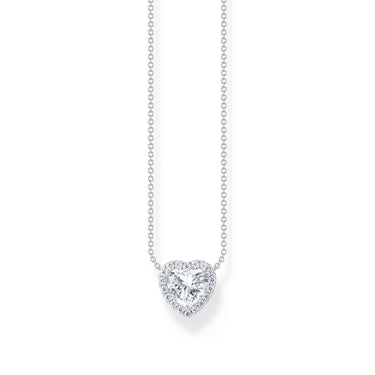 THOMAS SABO Necklace with heart-shaped halo pendant