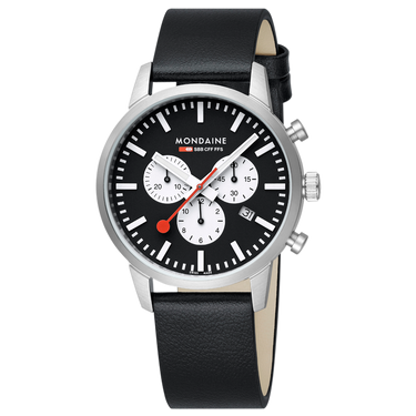 Mondaine Official Swiss Railways Neo Chronograph Super-LumiNovaÂ® 41mm Watch