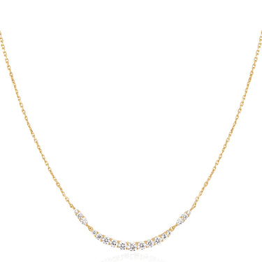 Ania Haie Gold Arc Pave Necklace