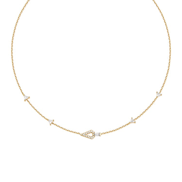 Ania Haie Gold Geometric Satellite Necklace