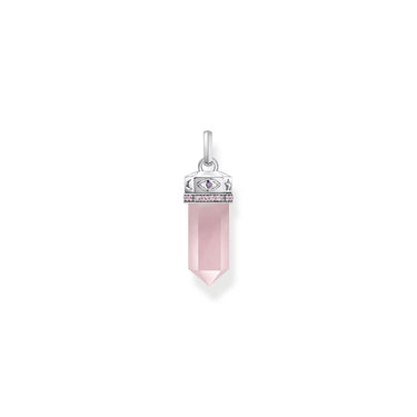 THOMAS SABO Rose Quartz Crystal Pendant Silver