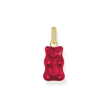 THOMAS SABO Large pendant with red goldbears and zirconia