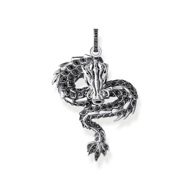 THOMAS SABO Dragon pendant with black zirconia & cold enamel