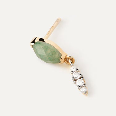 Ginger Aventurine Single Earring