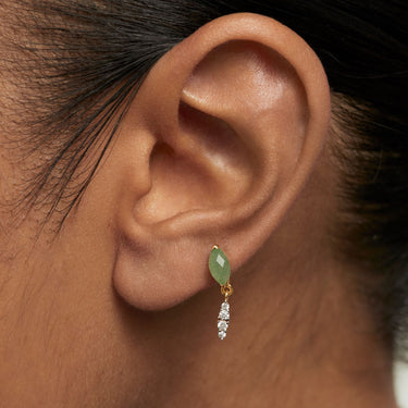 Ginger Aventurine Single Earring