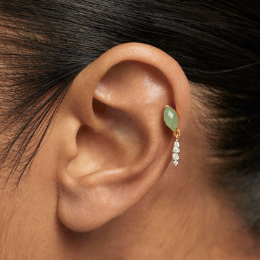 Ginger Aventurine Single Earring