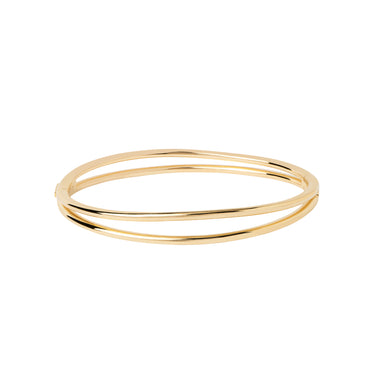 Twister Gold Bangle Medium