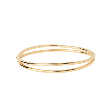 Twister Gold Bangle Small