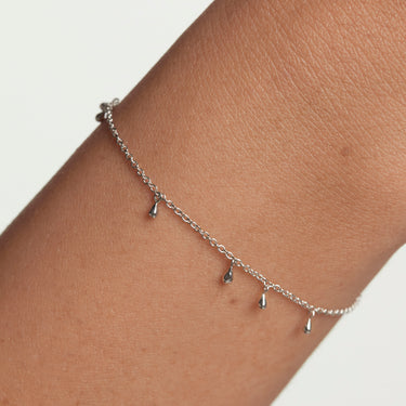 Teardrop Silver Bracelet