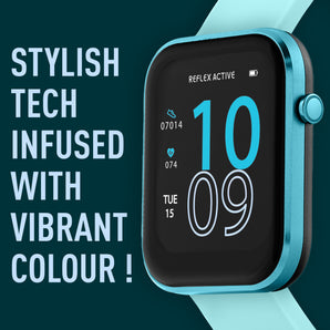 Reflex Active Series 12 Bright Blue Silicone Smartwatch