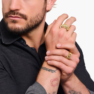 THOMAS SABO Gold Crocodile Ring