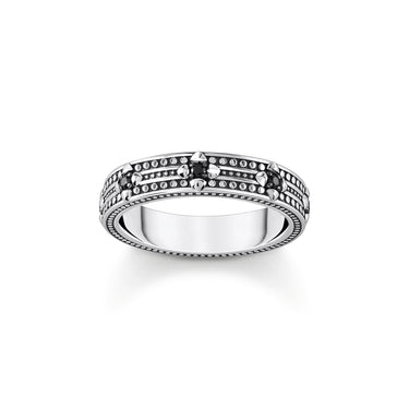 THOMAS SABO Band ring with black zirconia