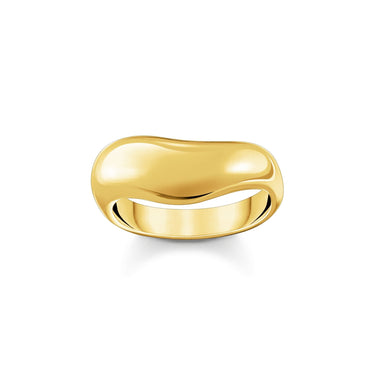 THOMAS SABO Ring with curved shape gold