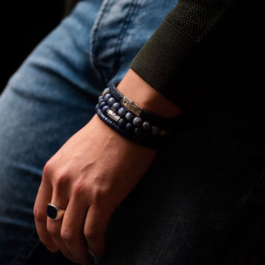 Rebel and Rose Small Braided Navy Bracelet