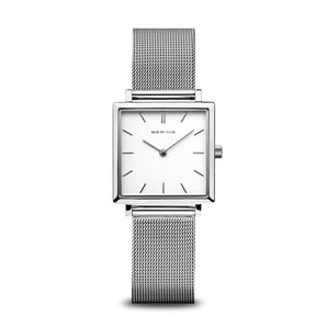 Bering Classic 33mm Silver Milanese Strap Watch
