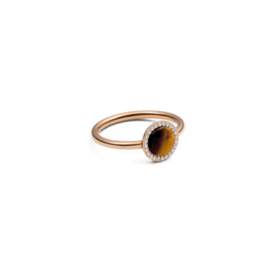 Daniel Wellington Audrey Ring Tiger Eye Rose Gold