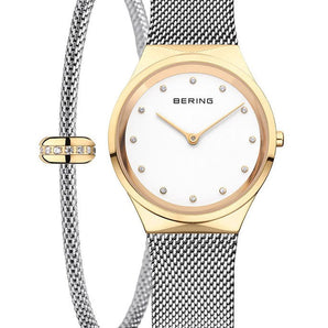 Bering Classic Gift Set 31mm Stainless Steel Strap with Matching Bracelet Watch