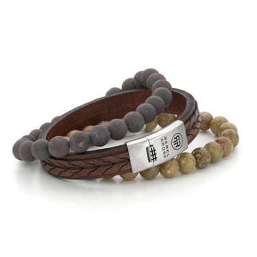 Rebel and Rose 2 Stranded 925 Earth Bracelet