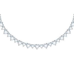Chiara Ferragni Diamond Heart Silver Necklace