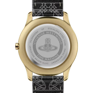 Vivienne Westwood Berkley Black Gold 35mm Black Chronograph Watch