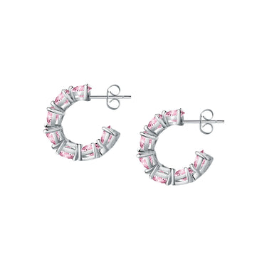 Chiara Ferragni Diamond Heart Fairytale Hoop Earrings