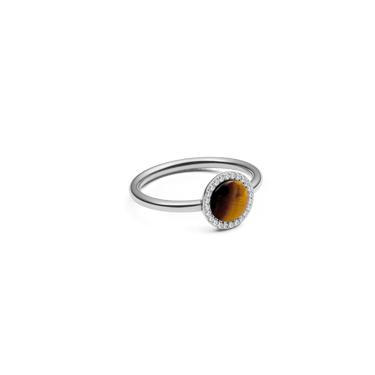 Daniel Wellington Audrey Ring Tiger Eye Silver