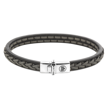 Rebel and Rose Single Stranded Black Grey Bracelet