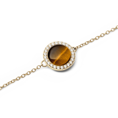 Daniel Wellington Audrey Bracelet Tiger Eye Gold