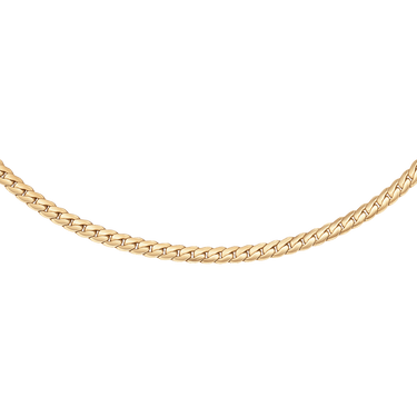 Daniel Wellington Elan Flat Chain Necklace Long Gold