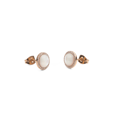Daniel Wellington Audrey Earrings Mother of Pearl Rose Gold