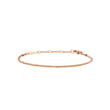 Daniel Wellington Elan Twisted Chain Bracelet Rose Gold