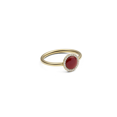 Daniel Wellington Audrey Ring  Red Agathe Gold