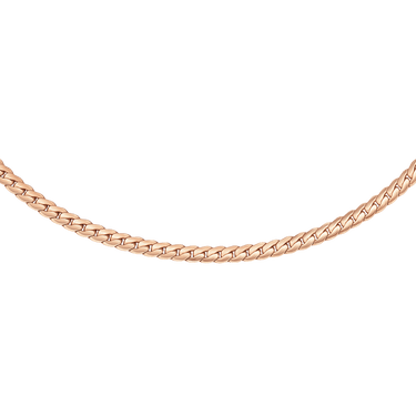 Daniel Wellington Elan Flat Chain Necklace Short Rose Gold