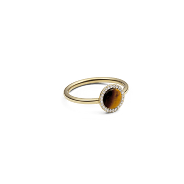 Daniel Wellington Audrey Ring Tiger Eye Gold